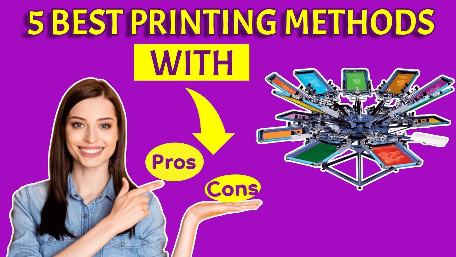 5 best printing methods with pros and cons