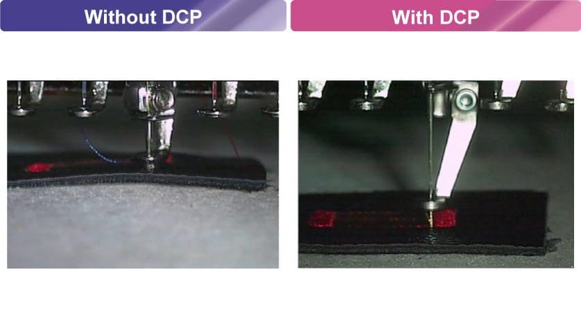 Digitally controlled foot presser