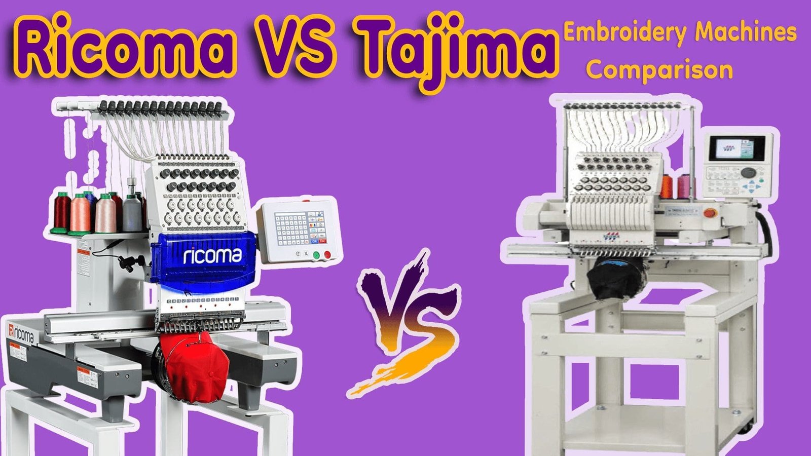 ricoma vs tajima embroidery machine