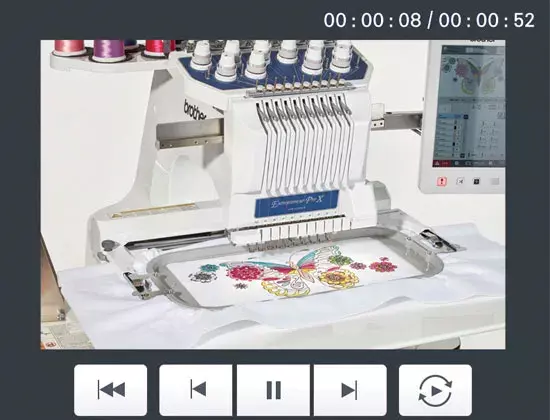 color shuffling function of brother entrepreneur pro pr1000e embroidery machine
