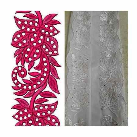 freestanding lace embroidery digitizing