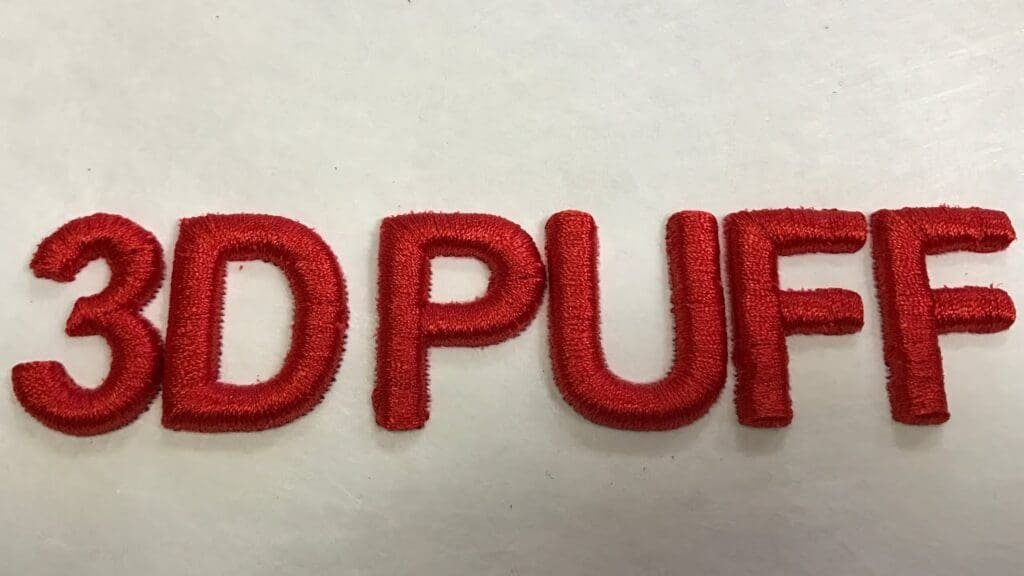 3D PUFF Embroidery