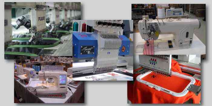 Types Of Embroidery Machines