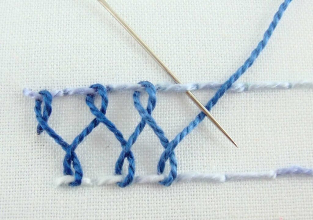 interlaced stitch