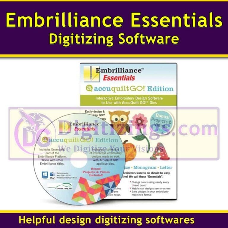 Embrilliance Essentials Digitizing Software