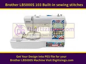 103 built-in sewing stitches