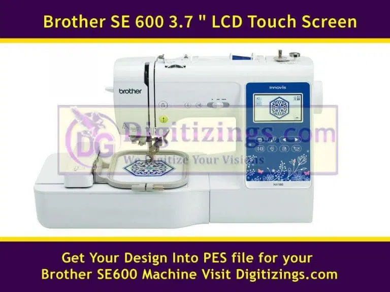 brother se600 embroidery machine lcd touch screen