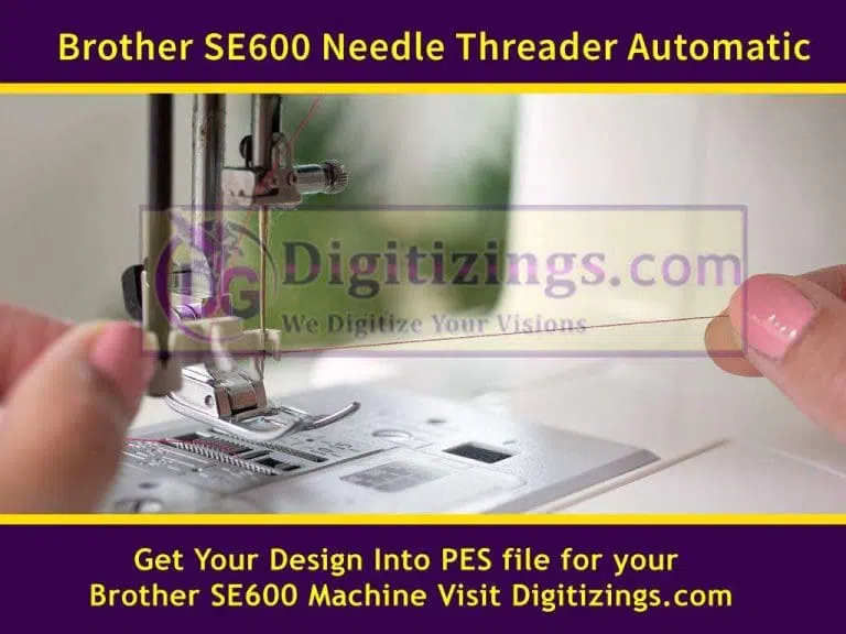 brother se600 embroidery machine needle threader