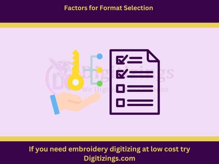 factors for format selection