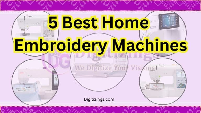 Five Best Home Embroidery Machines