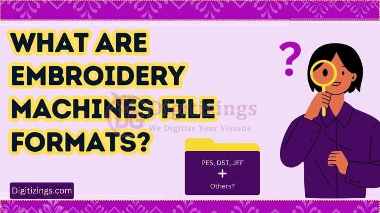 What Are Embroidery Machines File Formats