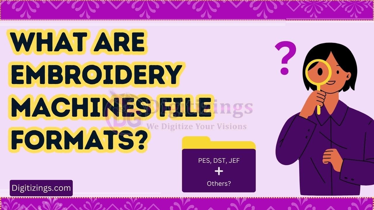 what are embroidery machines file formats