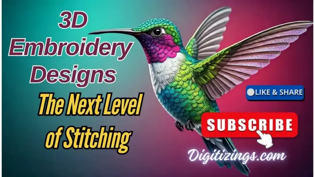 3d embroidery designs the next level of stitching