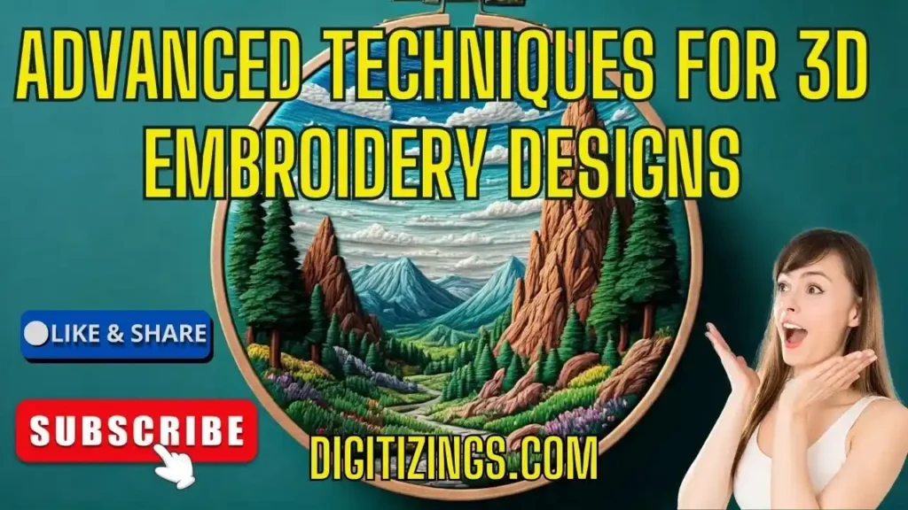Videos 29 advanced techniques for 3d embroidery designs