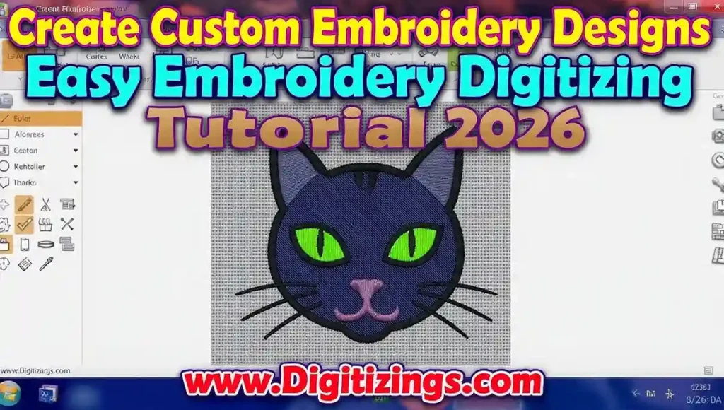 create custom embroidery designs easy embroidery digitizing tutorial 2026