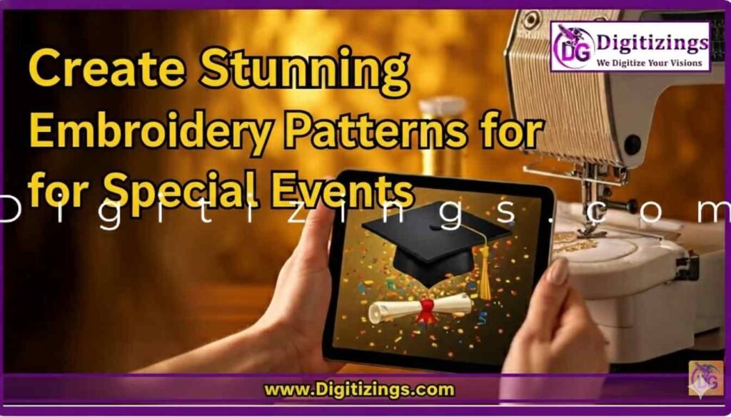create stunning embroidery patterns for special events
