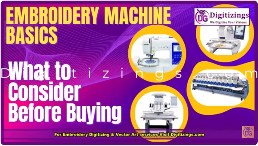 embroidery machine basics what to consider before buying