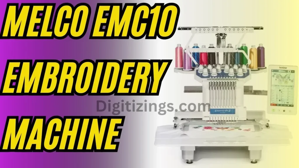 melco emc10 commercial embroidery machine