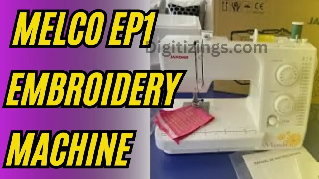 melco ep1 commercial embroidery machine