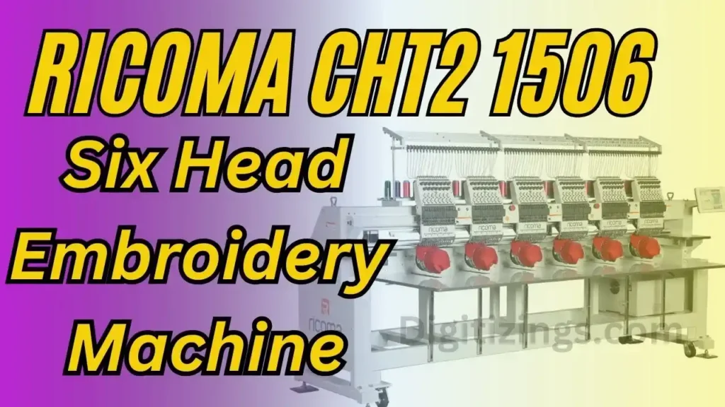 Videos 21 ricoma cht2 1506 six head embroidery machine features review & price
