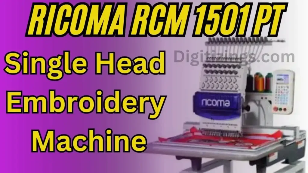 Videos 33 ricoma rcm 1501 pt single head specialty embroidery machine review features & price