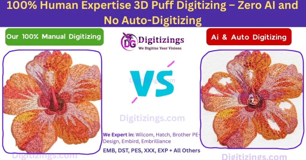 100% human expertise 3d puff digitizing – zero ai and no auto-digitizing