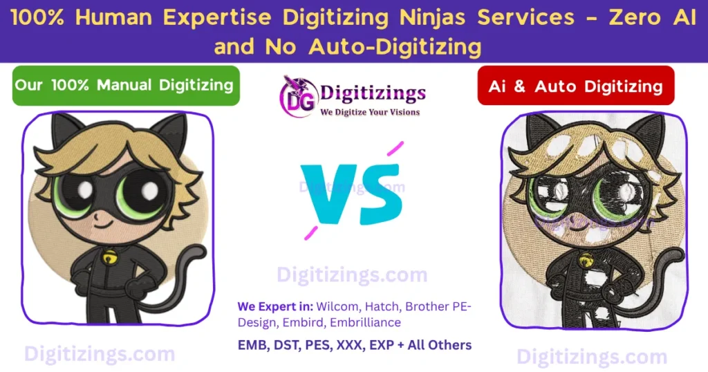 100% human expertise digitizing ninjas services – zero ai and no auto-digitizing