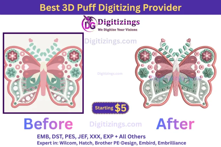 best 3d puff digitizing provider