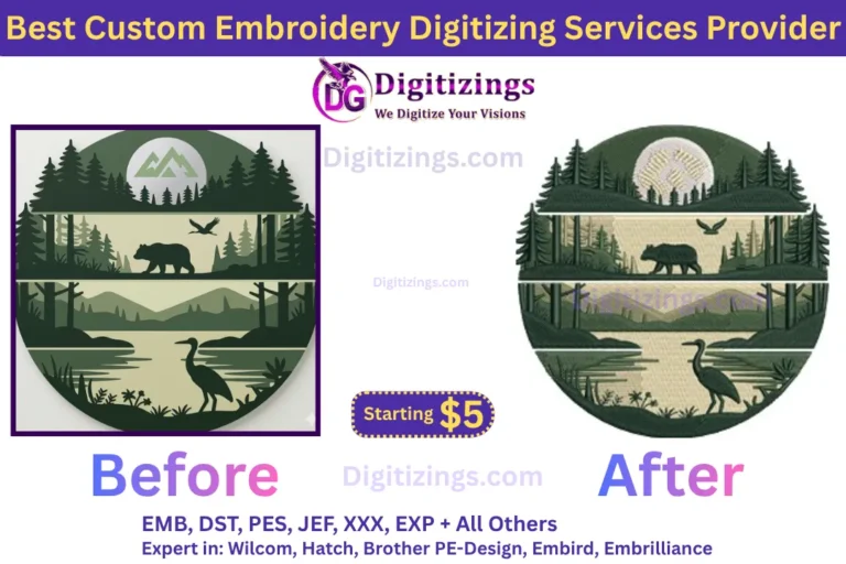 best custom embroidery digitizing services provider