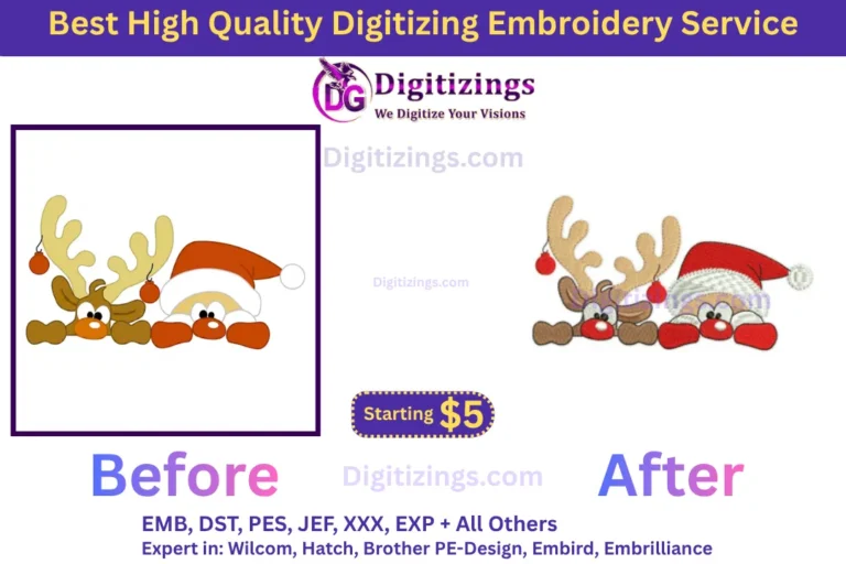 best high quality digitizing embroidery service
