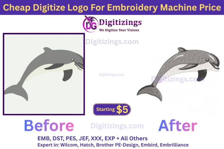 cheap digitize logo for embroidery machine price