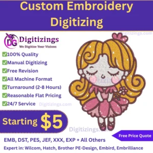 Custom Embroidery Digitizing
