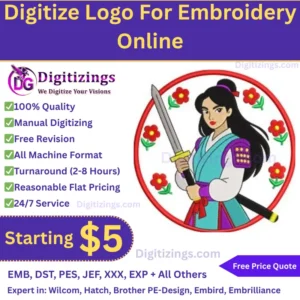 High-Quality Digitize Logo For Embroidery Online