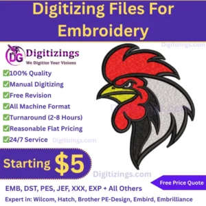 Digitizing Files For Embroidery