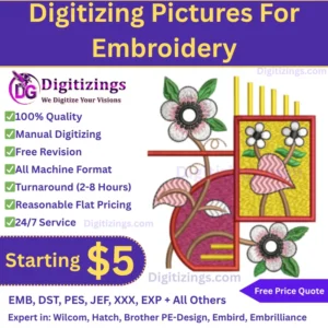 Digitizing Pictures For Embroidery