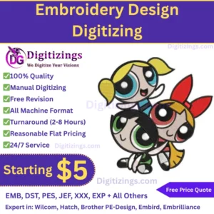 Embroidery Design Digitizing