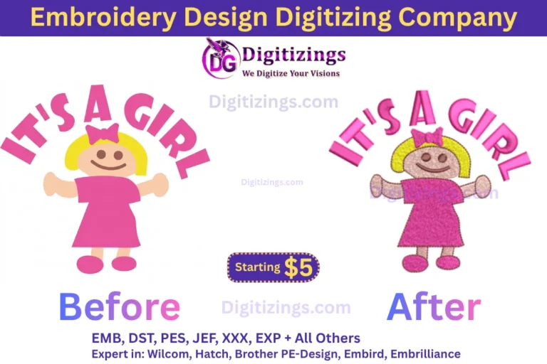 embroidery design digitizing company