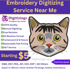 Embroidery Digitizing Service Near Me