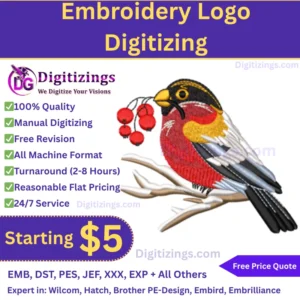 Embroidery Logo Digitizing