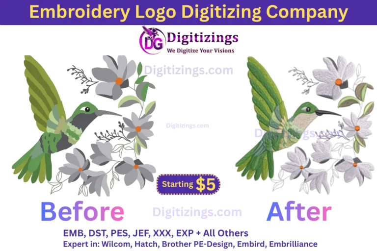embroidery logo digitizing company