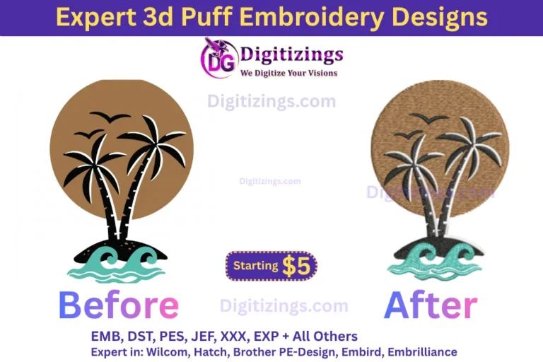expert 3d puff embroidery designs