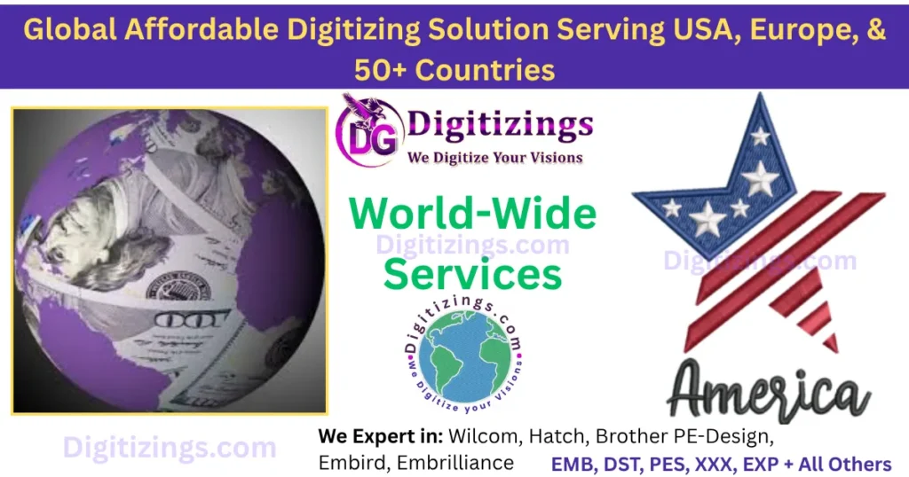 write an seo baes one-line caption and 2-line description in english about this title: ----------global affordable digitizing solution serving usa, europe, & 50+ countries