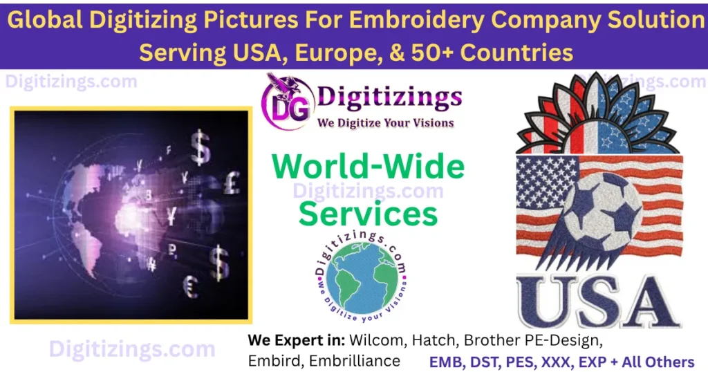 global digitizing pictures for embroidery company solution serving usa, europe, & 50+ countries