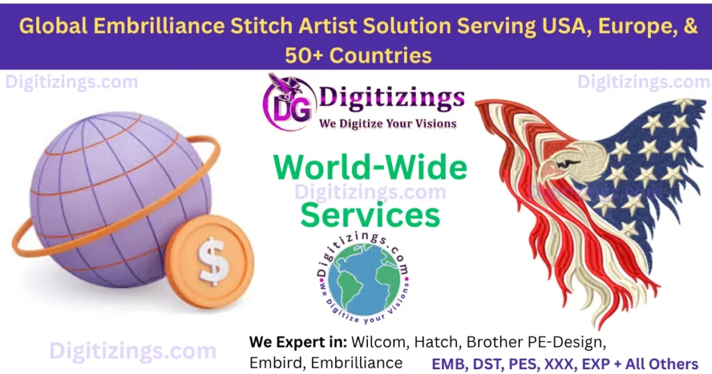 global embrilliance stitch artist solution serving usa, europe, & 50+ countries