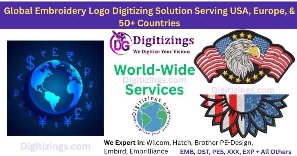 global embroidery logo digitizing solution serving usa, europe, & 50+ countries
