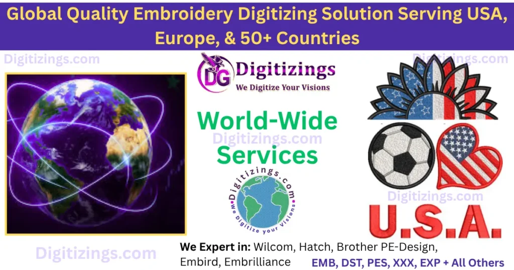 global quality embroidery digitizing solution serving usa, europe, & 50+ countries