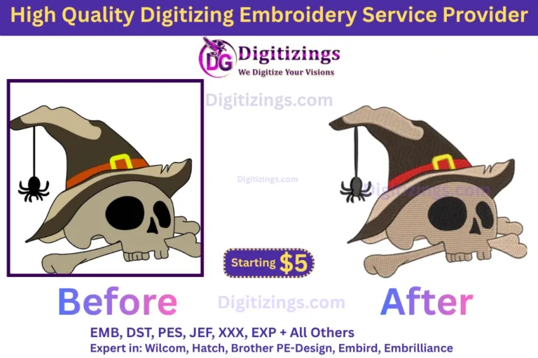 high quality digitizing embroidery service provider