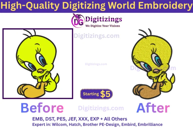 high-quality digitizing world embroidery