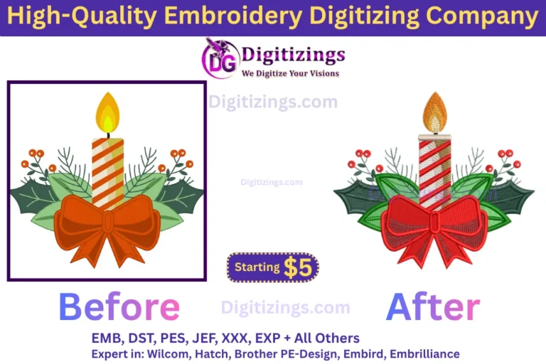 high quality embroidery digitizing company