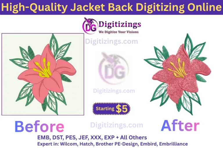 high quality jacket back digitizing online